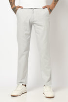 LIGHT GREY MENS SLIM TRAVELLER FIT TROUSER - Trousers - 250740689