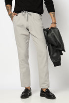 LIGHT GREY PLEATED REALXED FIT TROUSER - Trousers - 250740546