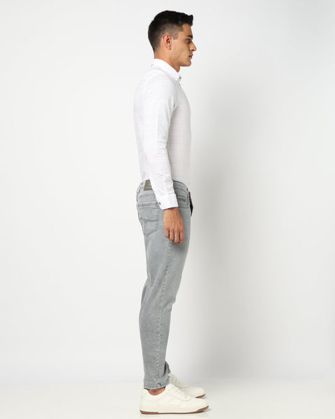Light Grey Slim Ankle Denim - Jeans - 250710409