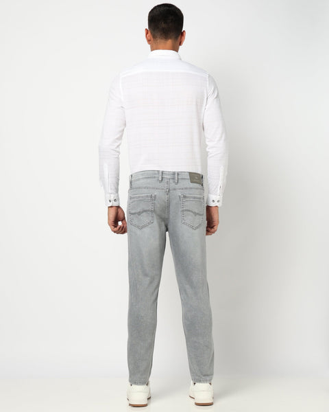 Light Grey Slim Ankle Denim - Jeans - 250710409