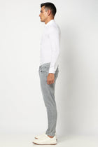 Light Grey Slim Ankle Denim - Jeans - 250710409