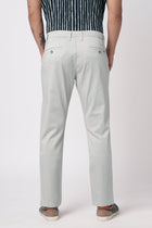 LIGHT GREY SLIM FIT DOBBY TROUSER - Trousers - 251041331