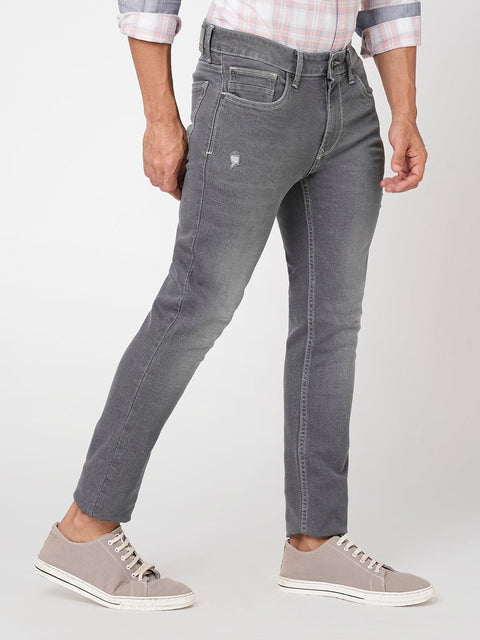 Light Grey Slim Fit Jeans - Jeans - 230710517
