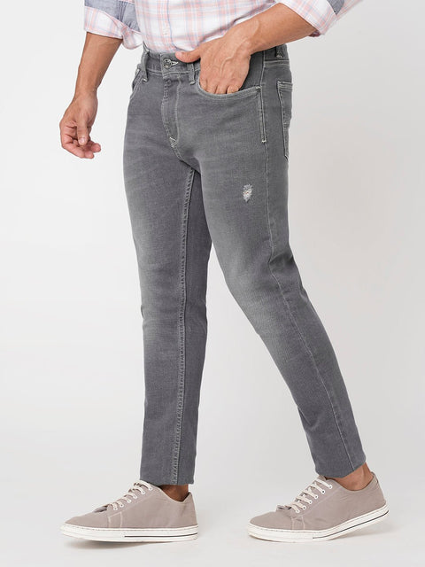 Light Grey Slim Fit Jeans - Jeans - 230710517
