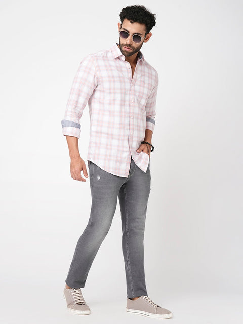 Light Grey Slim Fit Jeans - Jeans - 230710517