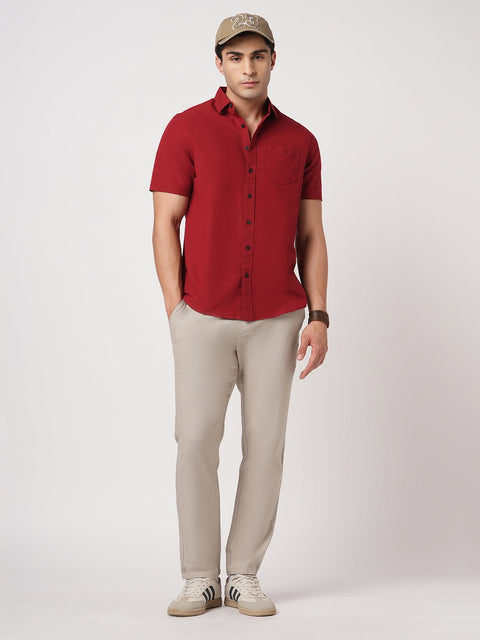 LIGHT GREY SLIM TRAVELLER PANTS - Trousers - 251241657