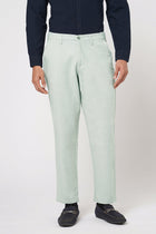 LIGHT GREY SLIM TRAVELLER TROUSER - Trousers - 251141416