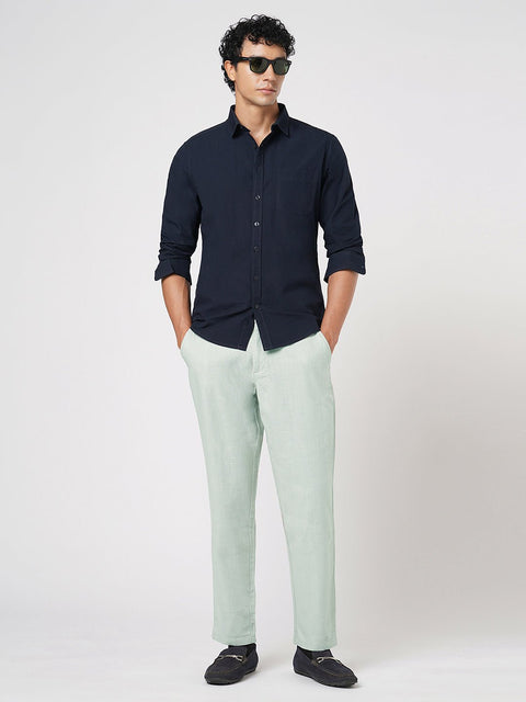 LIGHT GREY SLIM TRAVELLER TROUSER - Trousers - 251141416