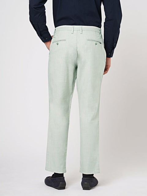 LIGHT GREY SLIM TRAVELLER TROUSER - Trousers - 251141416