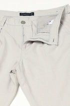 LIGHT GREY TRAVELLER FIT LINEN TROUSER - Trousers - 250740730