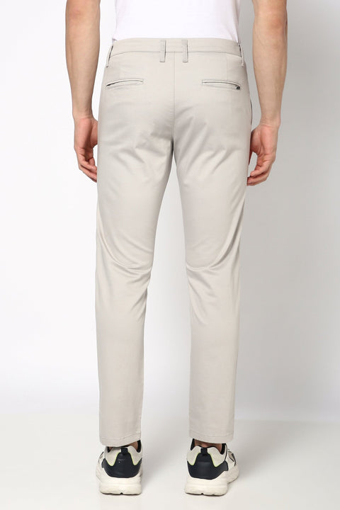 Light Grey Traveller Fit Trouser - Trousers - 241041395