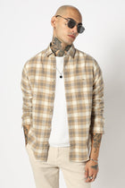 Light Khakhi Checkered Shirt - Shirt - 250531168