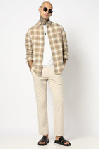 Light Khakhi Checkered Shirt - Shirt - 250531168