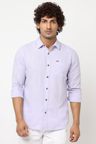 Light Lavender Solid Shirt - Shirt - 230324472