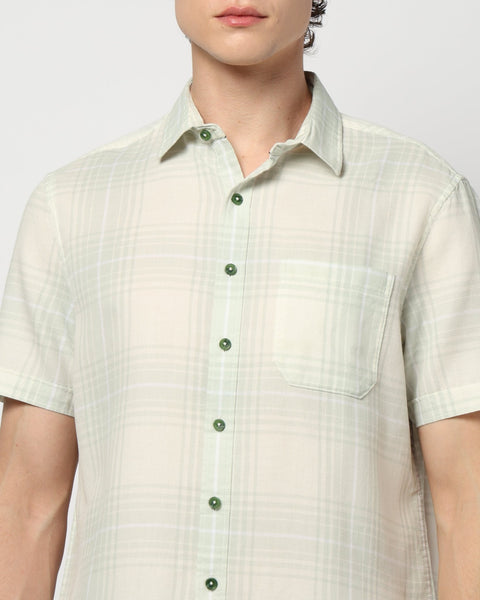 Light Mint Checks Shirt - Shirt - 240728340