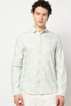 LIGHT MINT PRINT TAILORED MENS SHIRT-Shirt - 240828542