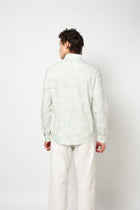 LIGHT MINT PRINT TAILORED MENS SHIRT-Shirt - 240828542