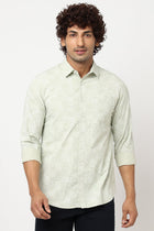 Light Olive Overall Printed Shirt - Shirt - 230524841