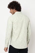 Light Olive Overall Printed Shirt - Shirt - 230524841