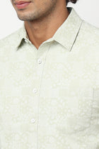 Light Olive Overall Printed Shirt - Shirt - 230524841