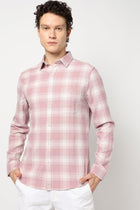 LIGHT PINK CHECKS TAILORED MENS SHIRT-Shirt - 240828497