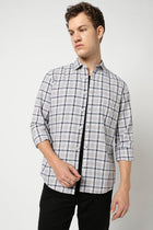 Light Purple Checkered Shirt - Shirts - 250330928