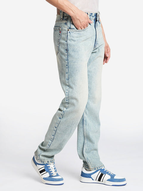 Light Stone Blue Relax Fit Jeans - Jeans - 240110013