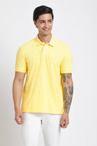 Light Yellow Polo Cotton T-Shirt - T-Shirt - 240100017