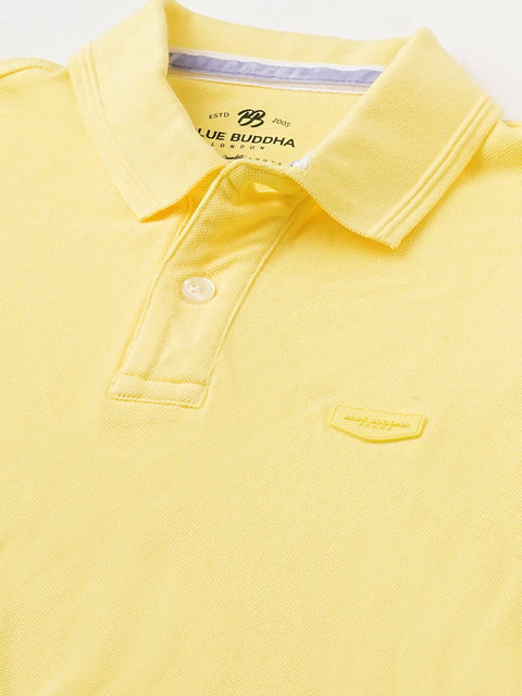 Light Yellow Polo Cotton T-Shirt - T-Shirt - 240100017