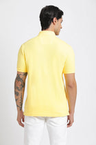 Light Yellow Polo Cotton T-Shirt - T-Shirt - 240100017