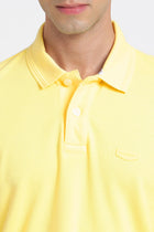 Light Yellow Polo Cotton T-Shirt - T-Shirt - 240100017