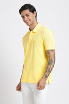 Light Yellow Polo Cotton T-Shirt - T-Shirt - 240100017