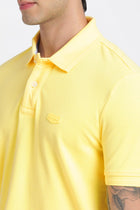 Light Yellow Polo Cotton T-Shirt - T-Shirt - 240100017