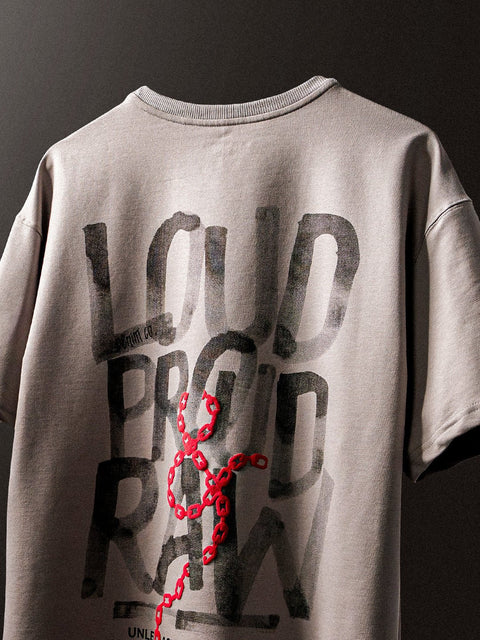 Loud Proud Raw Tee - T shirts - 2505301226