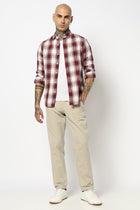 MAROON BUFFALO CHECKERED SHIRT-Shirt - 250731986