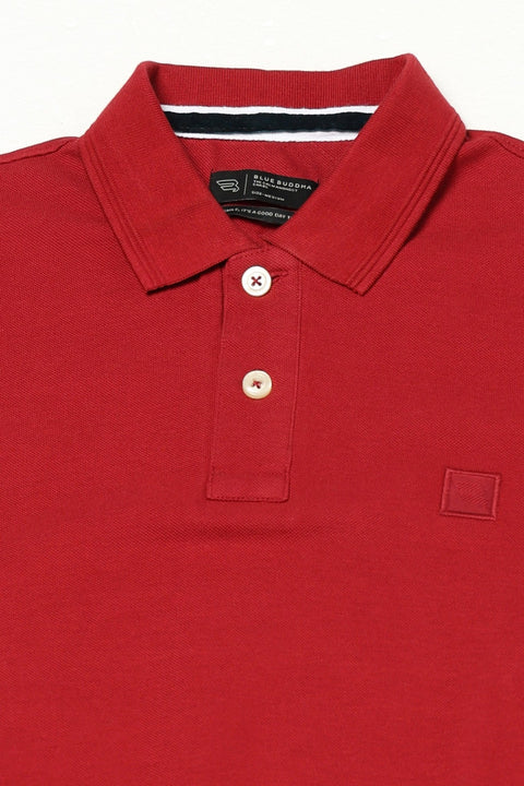 MAROON PLACEMENT POLO - T Shirt - 250730328