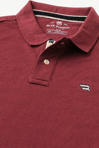 Maroon Polo Cotton T-Shirt - T-Shirt - 231231275