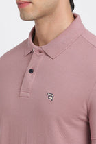 Mauve Polo Cotton T-Shirt - T-Shirt - 231231271