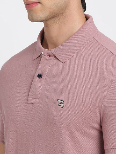 Mauve Polo Cotton T-Shirt - T-Shirt - 231231271