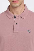 Mauve Polo Cotton T-Shirt - T-Shirt - 231231271