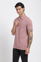 Mauve Polo Cotton T-Shirt - T-Shirt - 231231271