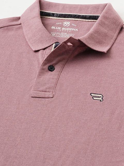 Mauve Polo Cotton T-Shirt - T-Shirt - 231231271