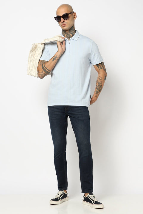 MENS DARK BLUE ANKLE FIT JEANS - Jeans - 250810479