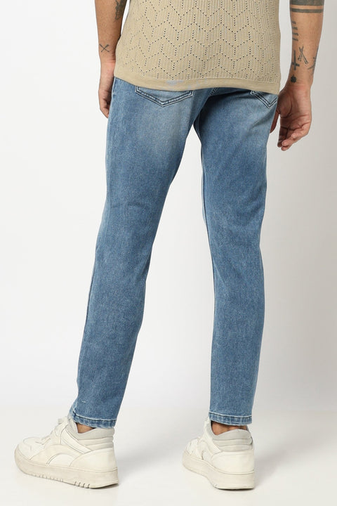 MENS LIGHT BLUE ANKLE FIT JEANS - Jeans - 250810494