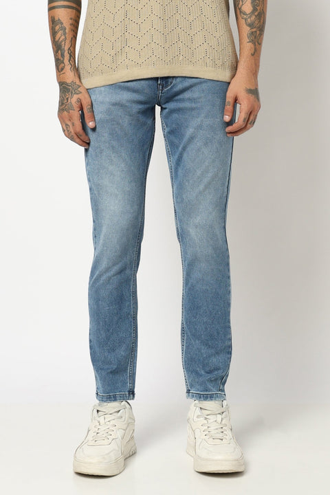 MENS LIGHT BLUE ANKLE FIT JEANS - Jeans - 250810494