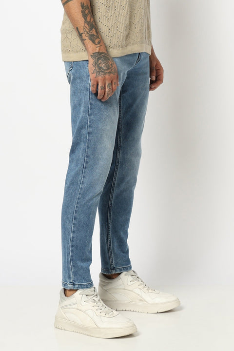 MENS LIGHT BLUE ANKLE FIT JEANS - Jeans - 250810494