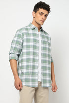 MERIK Light Mint Checkered Shirt - Shirt - 250330873