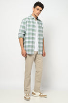 MERIK Light Mint Checkered Shirt - Shirt - 250330873