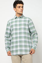 MERIK Light Mint Checkered Shirt - Shirt - 250330873