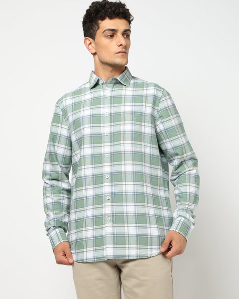 MERIK Light Mint Checkered Shirt - Shirt - 250330873